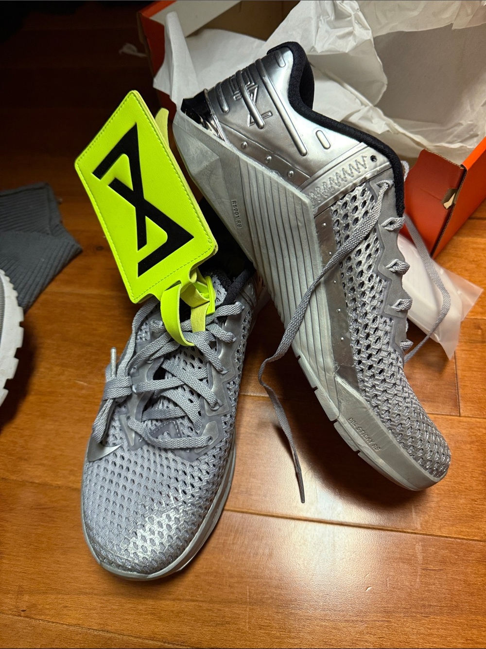 Nike Women's Silver Gray Athletic Training Shoes